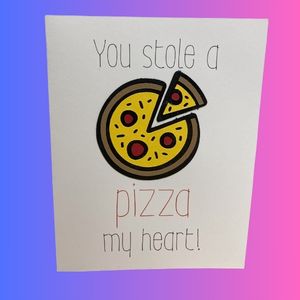 Pizza Valentine's Day Cards