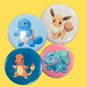 Pokemon buttons and magnets