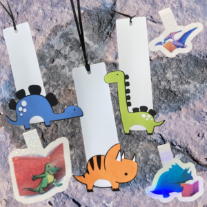 DIY Dinosaur Bookmarks