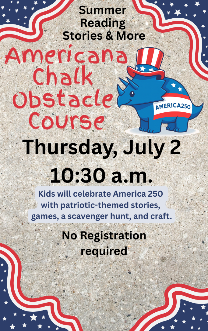 Americana Chalk Obstacle Course