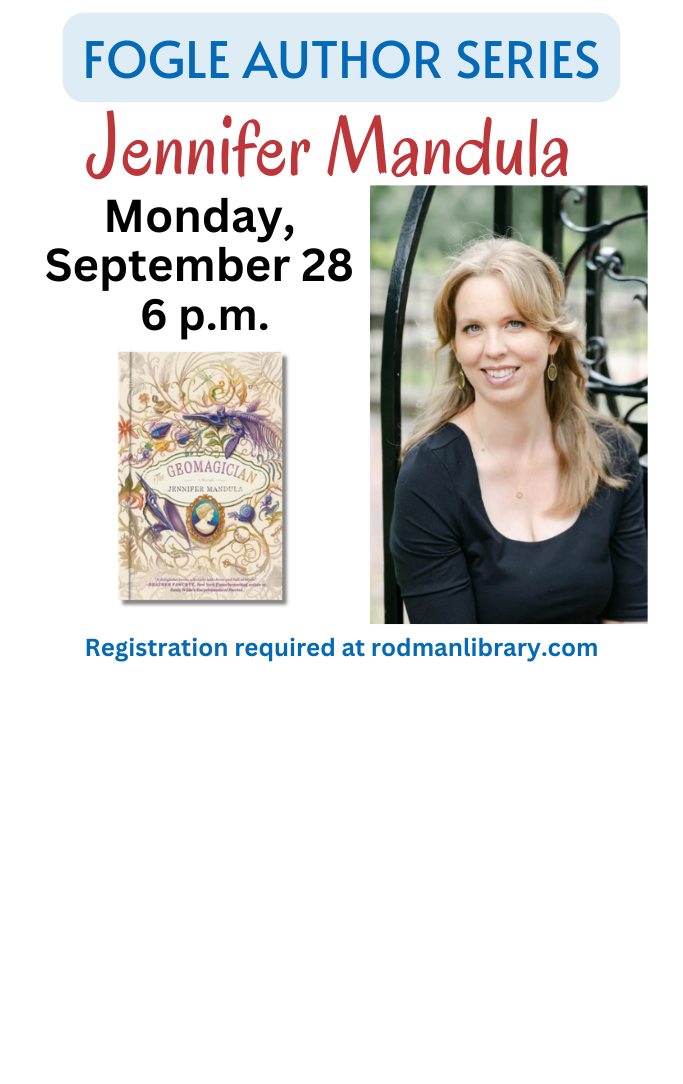 Fogle Author Series Jennifer Mandula