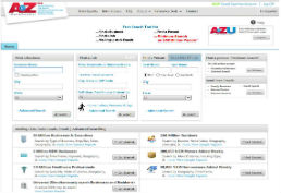 AtoZ databases screenshot