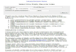 Ohio Death Certificate Index (1913-1944)