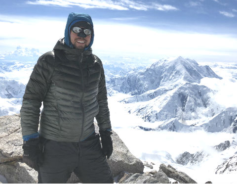 Jeff Hunter climbing Denali