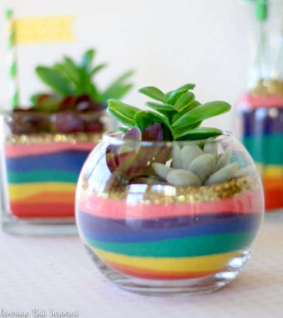 Rainbow Sand Art Terrarium