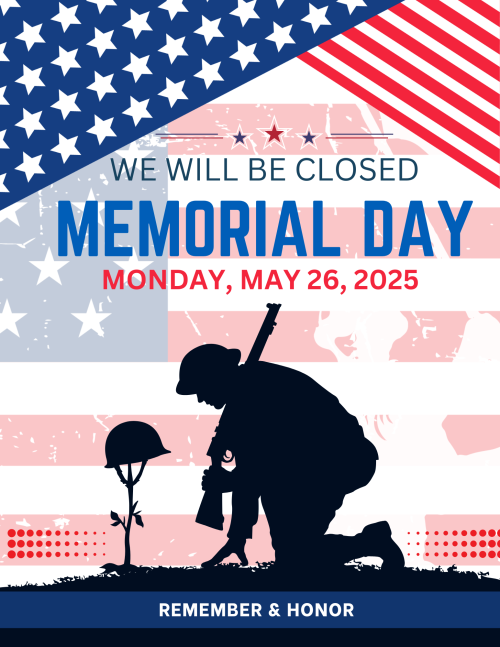 Closed Memorial Day