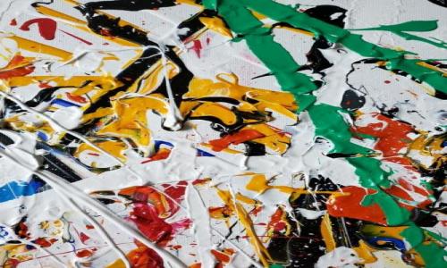 splattered paint